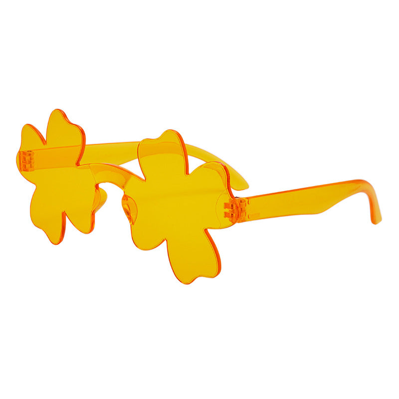Wholesale PC Flower Lucky Grass Frameless Sunglasses